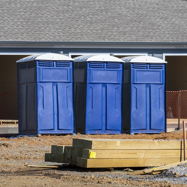 how often are the porta potties cleaned and serviced during a rental period in Shelbyville Texas